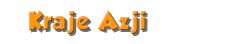 kraje azji