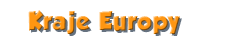 kraje europy